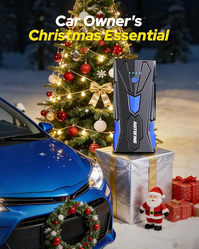 AUTOONE 6000A Car Battery Jump Starter Up to All Gas & 12L Diesel Engine - Image 2
