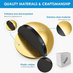 4 Pcs Self Adhesive Door Stoppers, Stainless Steel Floor Door Stop Wall - Image 3