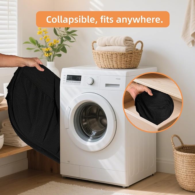4 Pack Collapsible Laundry Baskets - Image 5