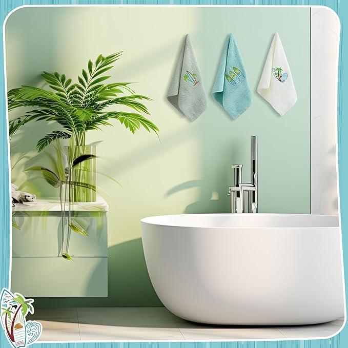 3 Pack Summer Surfboard Hand Towels - Image 6