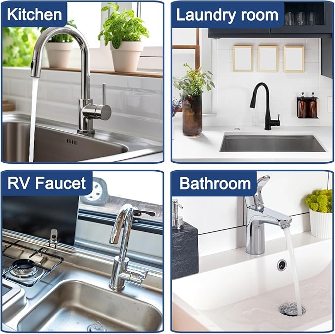 Meiliweser Silicone Faucet Mat for Kitchen Sink – Gen 3 10° Slope Splash Guard - Image 6
