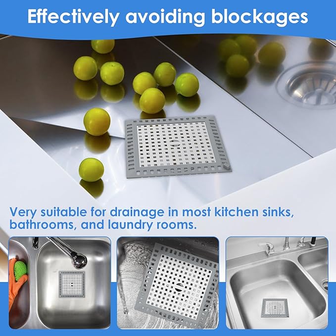 Drain Hair Filter Mesh Tub Drain Protector Anti Slip Sink Hair Stopper - Image 5