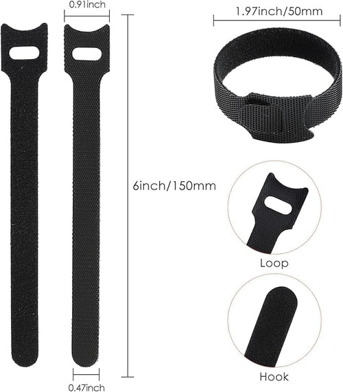 120PCS 6 Inch Cable Ties Reusable Multi-Purpose Wire Ties Cord Organizer - Image 2