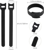 120PCS 6 Inch Reusable Cable Ties Wire Ties Cord Organizer Cable Organizer - Image 2