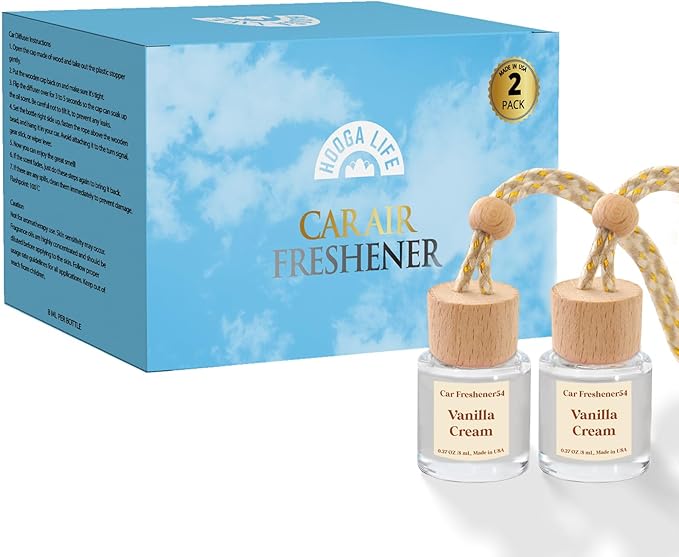 HoogaLife Car Air Freshener Diffuser 2 Pack Hanging Air Freshener Diffuser - Image 7