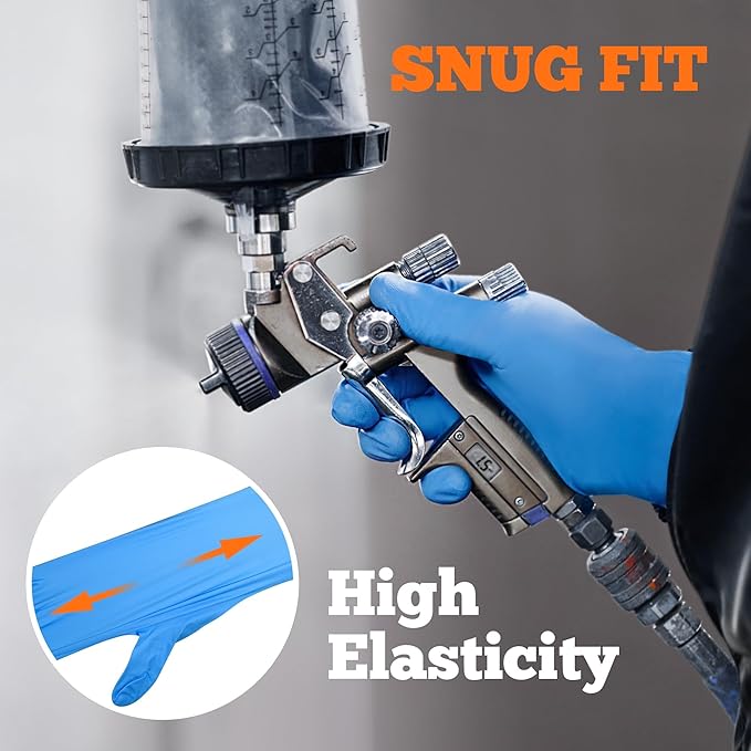 TitanFlex Nitrile Exam Gloves, Heavy Duty Nitrile Gloves, Mechanic Disposable - Image 5