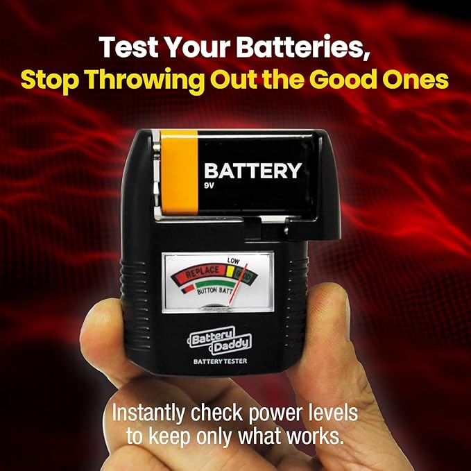Battery Daddy Storage & Organizer Case w/Light and Tester, Stores & Protects - Image 6