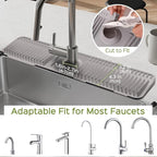 24 Inch Silicone Faucet Mat for Kitchen Sink Splash Guard – 2025 Upgraded - Image 6