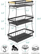 3 Tier Fruit Basket for Kitchen Counter - Image 7