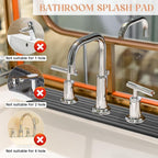 3 Hole Gray Faucet Mat for Kitchen Sink Bathroom 15.94" x 4.92" Kitchen Faucet - Image 3