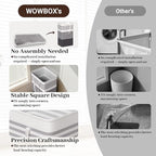 WOWBOX 2 Pack Laundry Hampers Baskets, Freestanding Dirty Clothes Hampers - Image 5