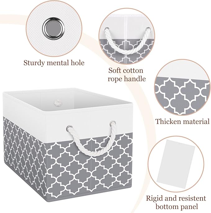 Fab totes Storage Bins, Foldable Storage Baskets - Image 4