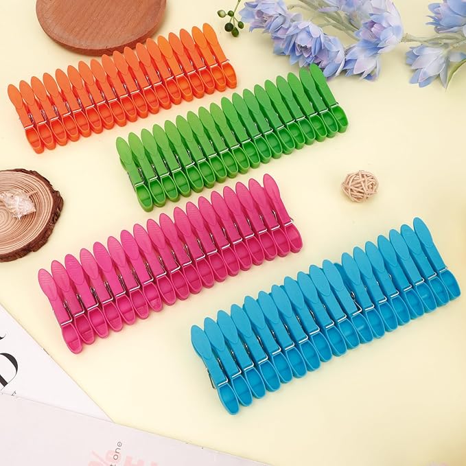 72Pcs Plastic Clothes Pins, Beach Towel Clips Small Heavy Duty, Laundry Clips - Image 2