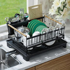 Dish Drying Rack with Drainboard, Rustproof Dish Rack by Utheinteck