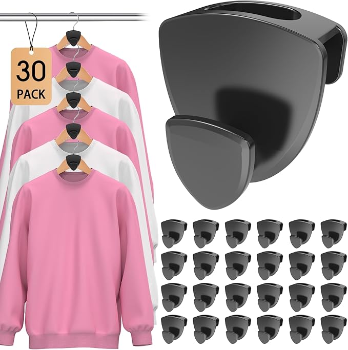 Space Saving Hanger Hooks 30Pcs, Upgrade Heavy Duty Space Saver Hangers - Image 8