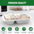 50 Pack 28 oz Meal Prep Containers Reusable - Image 3