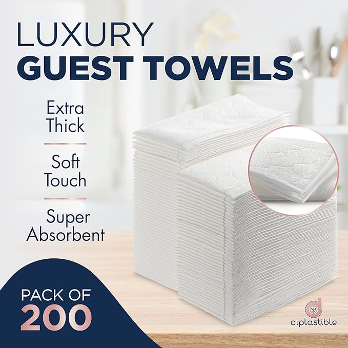 Disposable Guest Towels 200 Pack - Image 2