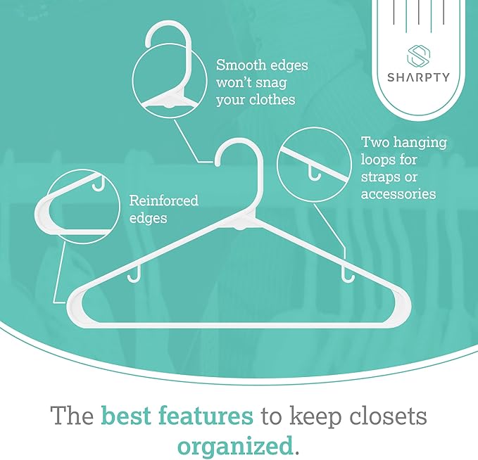 Sharpty Plastic Clothes Hangers - Image 2