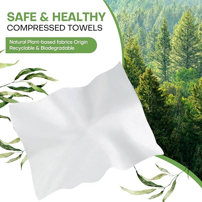 Compressed Towel Tablets 200 Count, Thicken Disposable Face Towel - Image 4
