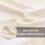Homaxy 100% Cotton Waffle Weave Check Plaid Dish Cloths, 12 x 12 Inches - Image 8
