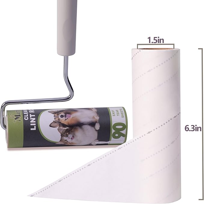 Large Lint Rollers for Pet Hair Extra Sticky, Cat Dog Hair Remover Laundry - Image 4