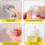 Geelin Dish Glove Clip with Suction Cup Easy Install Removable Transparent - Image 5