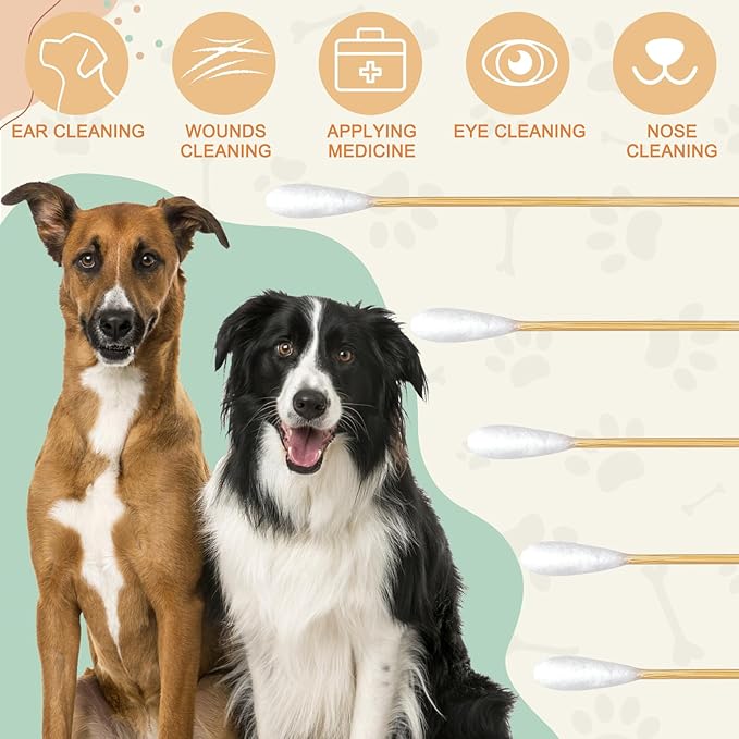 200-Pack of Long, Large Dog Ear Swabs - Image 3