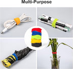 OneLeaf 110PCS Cord Organizer 8 × 1/2" Reusable Cable Ties - Image 6