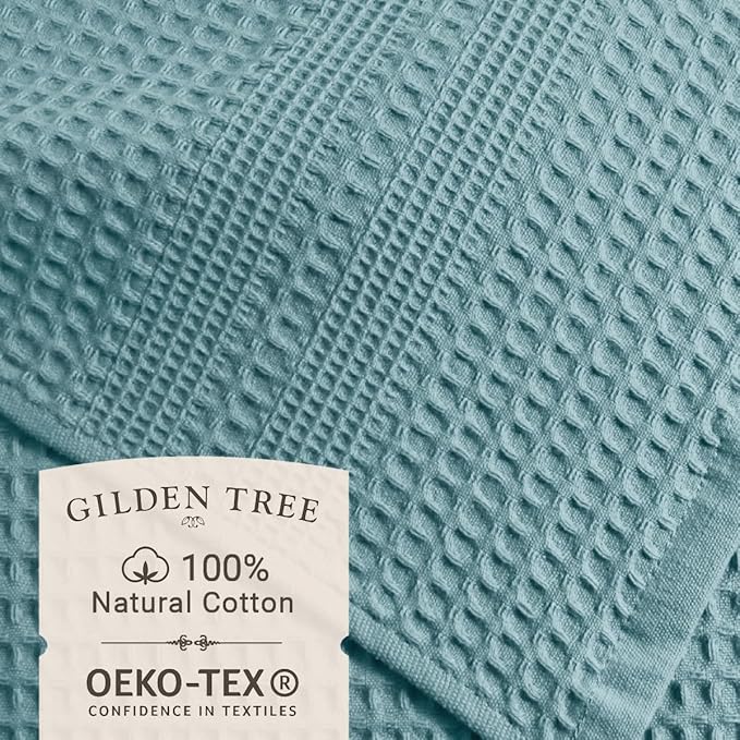GILDEN TREE Waffle Hand Towels for Bathroom Quick Dry Towel Super Absorbent - Image 2