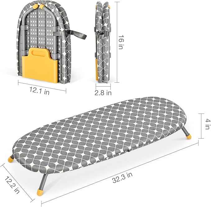 APEXCHASER Foldable Ironing Board, Tabletop Small Iron Board - Image 7