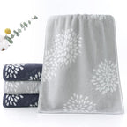 Pidada Hand Towels Set of 2 Hydrangea Floral Pattern 100% Cotton Absorbent Soft - Image 4