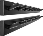 WEBI Coat Rack Wall Mounted, 10 Hooks, Bamboo Peg Rail Hat Hooks by WEBI
