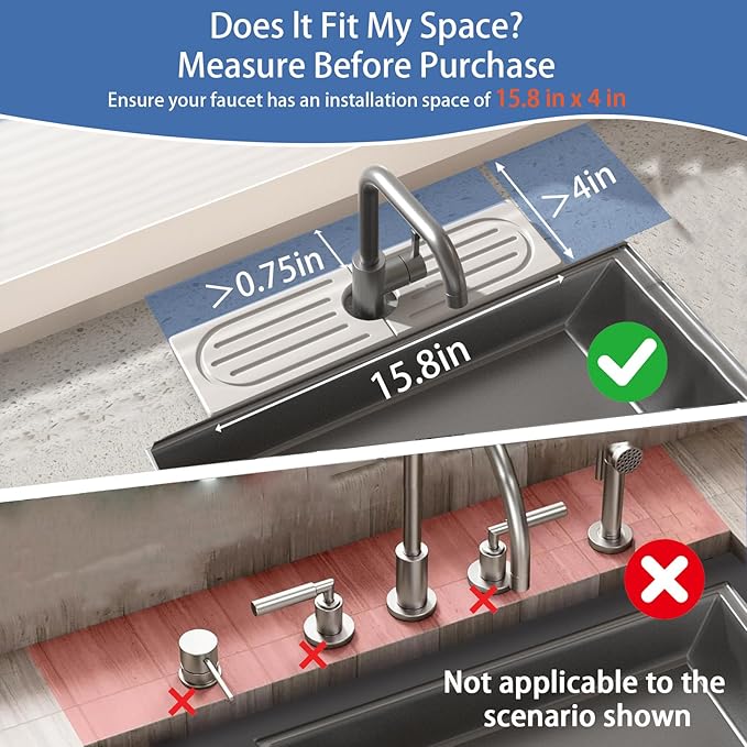 Kitchen Faucet Mat, Quick Drying Diatomite Sink Faucet Mat Splash Guard - Image 2