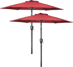 Simple Deluxe 9' Patio Umbrella Outdoor Table Market Yard Umbrella with Push Button Tilt/Crank by SimpleDeluxe
