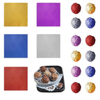 PABCK 500 Pcs 5 Colors Chocolate Candy Wrappers Aluminium Foil Wrapping Papers by PABCK