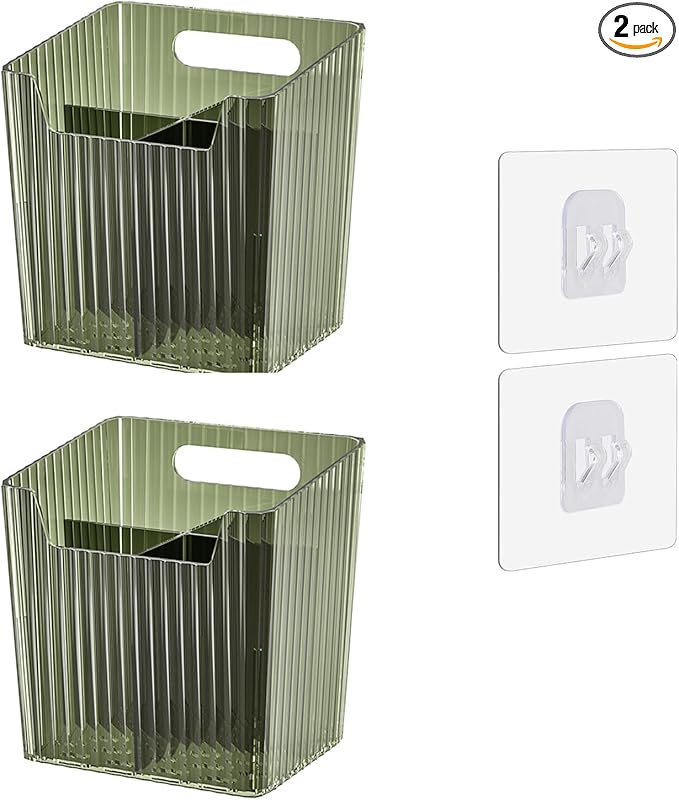 Set Of 2 Storage Organizer Bins Wall Mounted Shower Caddy, Bathroom shelves by LaeNuvole
