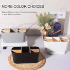 Toothbrush Holders for Bathrooms, Bamboo Tooth Brush Holder - Image 5