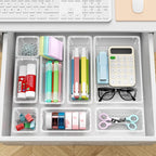 24 PCS Drawer Organizer Set, 4 Sizes Tool Storage Trays, Stationeries - Image 5
