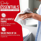 DAN RIVER 24 Pack Wash Cloths for Showering - Image 3