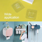 Double Sided Adhesive Wall Hooks, 24 Pack Self Adhesive Hooks, Suitable - Image 8