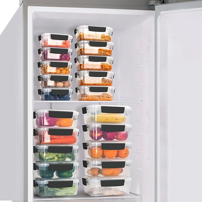 YORY 7 cup Plastic Food Storage Containers - Image 5
