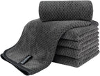 KinHwa Microfiber Hand Towels for Bathroom Soft and Absorbent Face Towels Grey by KinHwa