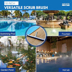 Aquatix Pro Pool Brush Head, Stainless Steel Bristles, Reinforced Aluminum Back - Image 6