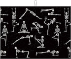Funny Skull Yoga Dish Drying Mat by VisittheDuibelproduct