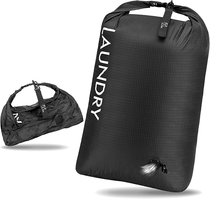 Compression Laundry Bag for Travel, Dirty Clothes Travel Laundry Bag, by CANBOX