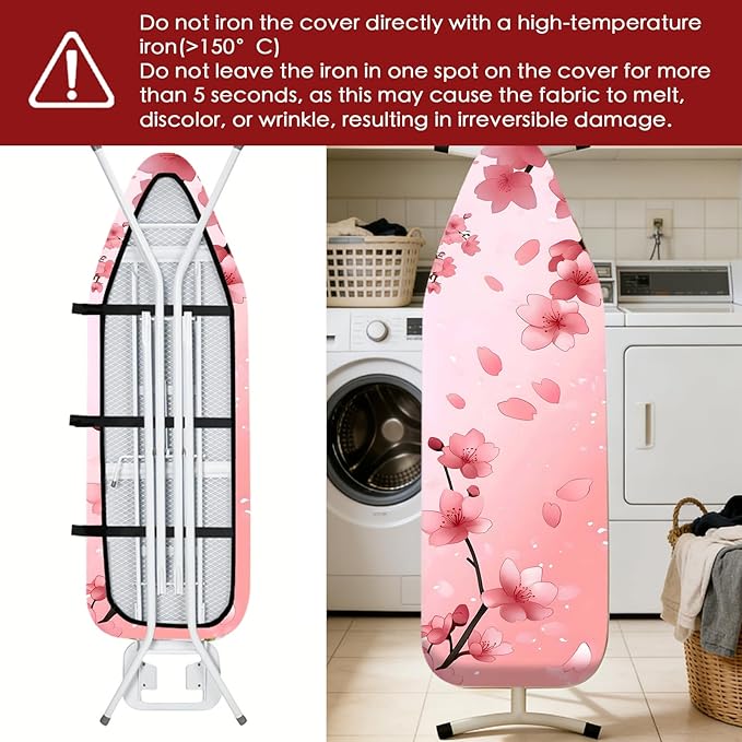 Nuxovilar Ironing Board Cover Needle Cotton 15x54 Inches | Ironing Board Cover - Image 6