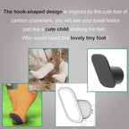 DELITON 4 Pack Coat Hook Wall Mounted - Image 2