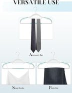 HOUSE DAY Plastic Hangers 50 Pack, Plastic Clothes Hangers Non Slip - Image 4