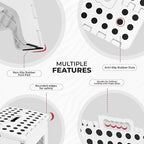 Utopia Home Folding Step Stool with Handle – 9 Inch Anti Slip Collapsible Stool – Holds Up to 300 lbs – Sturdy Plastic Step Stool Foldable for Kitchen, Bathroom and Home Use (2-Pack, White) - Image 3