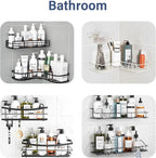 YOLOPLUS+ 8 Pack Shower Caddy Adhesive Hooks Replacement, Strong Sticker Hooks - Image 5